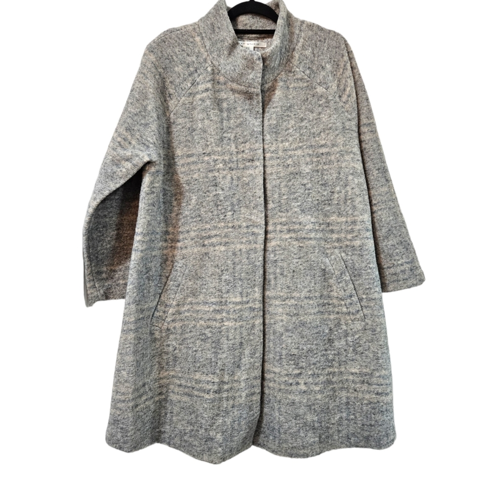 NWT Max Studio Wool Blend Cocoon Coat Size 1X